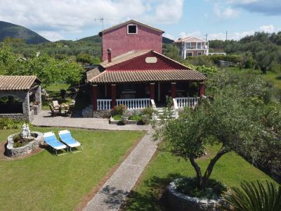 Außenansicht Ferienhaus Villa Platani auf Korfu