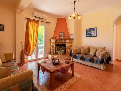 Wohnbereich 5 Personen Villa Saia Korfu