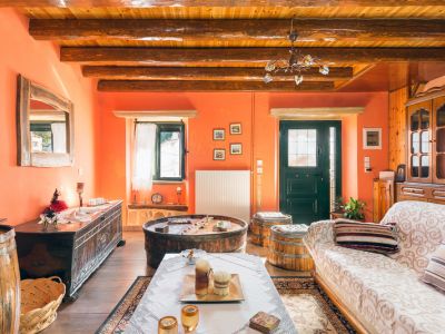 Ferienhaus Petrakis Agios Matheus Corfu Wohnzimmer