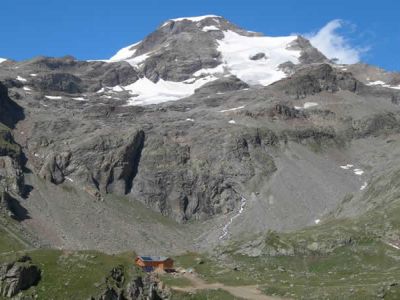 Rifugio Orestes Htte im Monte Rosa Gebirge